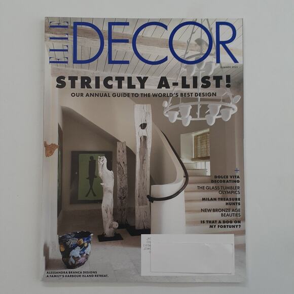 ELLE DECOR Magazine Summer 2025 Strictly A-List Best Design Condé Nast - Picture 1 of 2